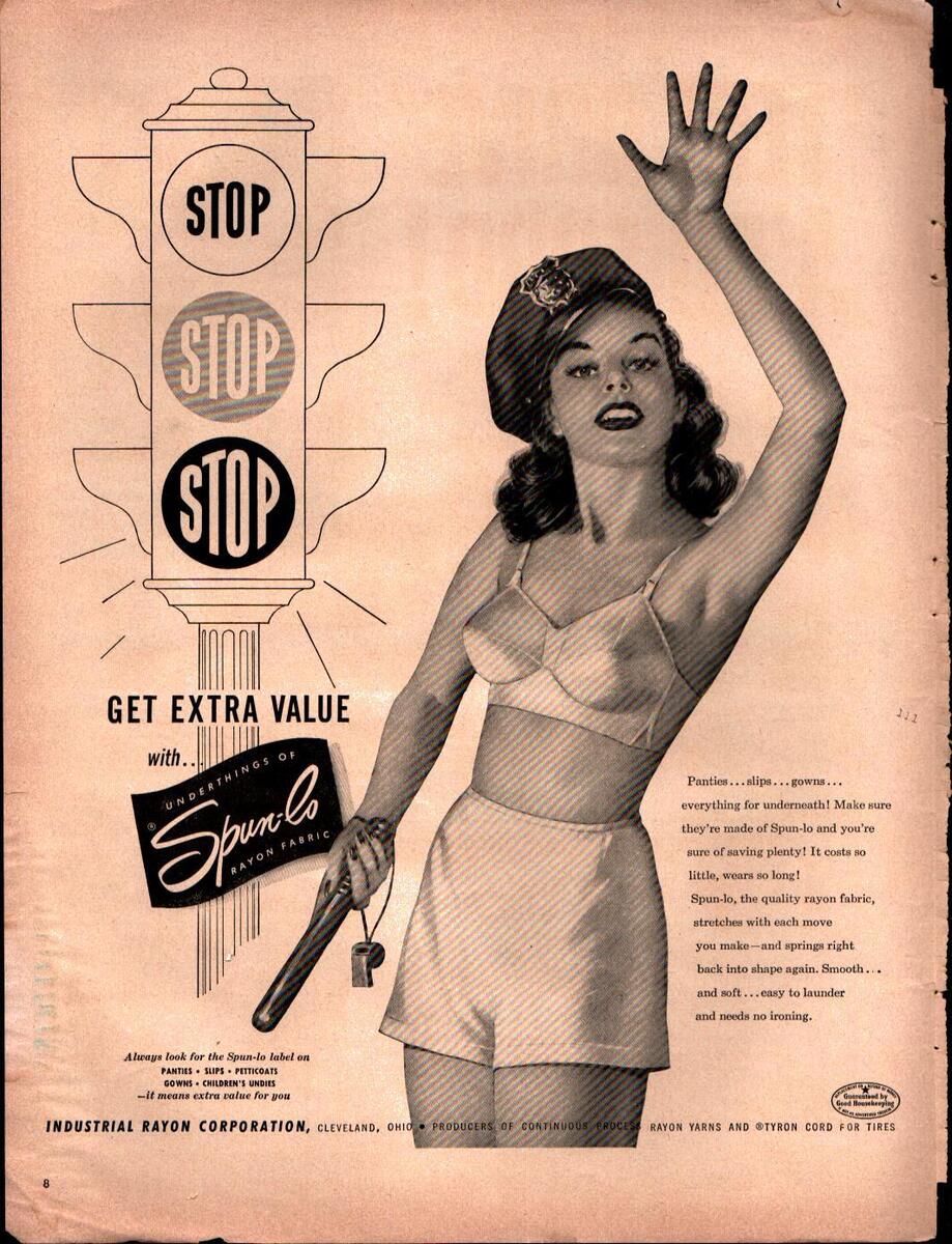 Illustrative example of 1950s womens underwear