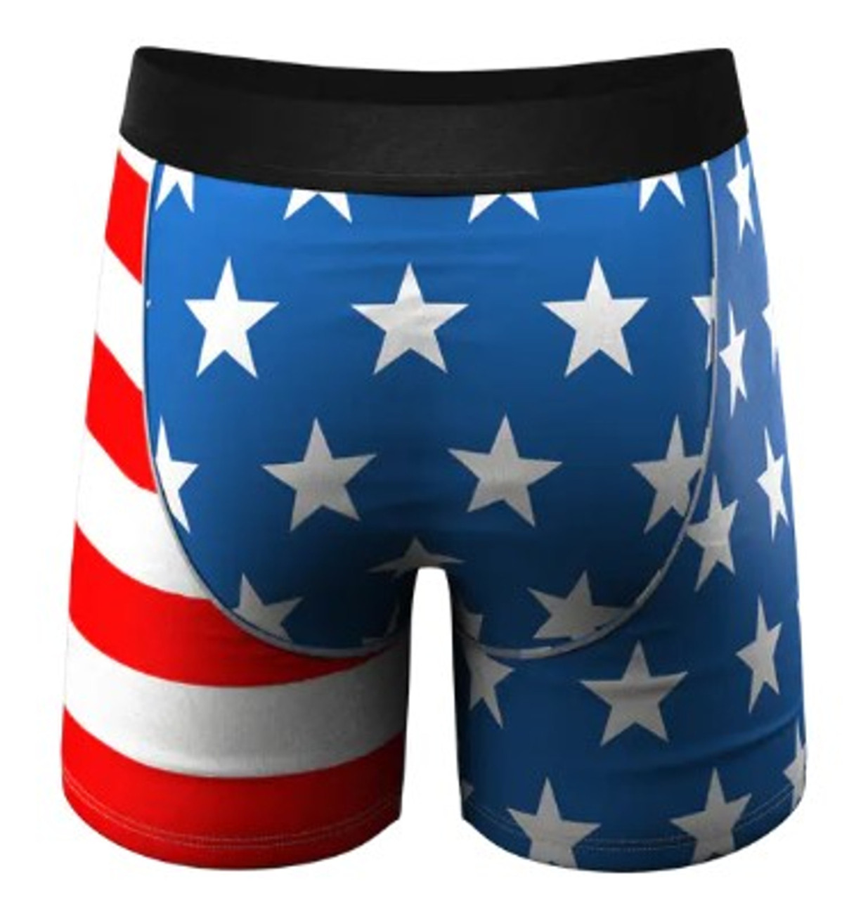 Illustrative example of american flag underwear