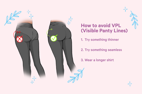 Illustrative example of are you supposed to wear underwear with leggings