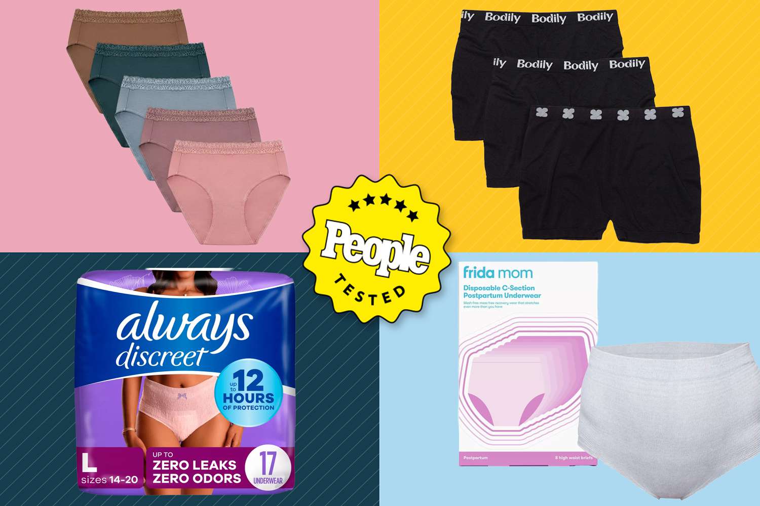 Illustrative example of best underwear post birth