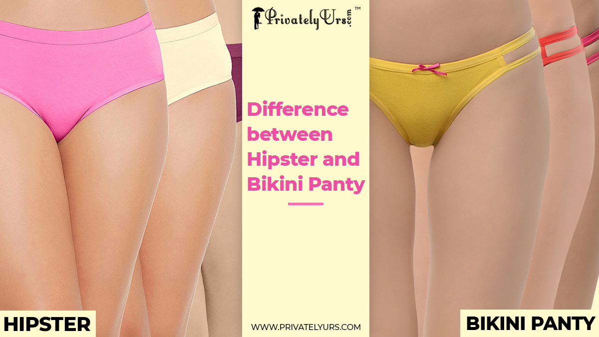Illustrative example of bikini vs hipster underwear