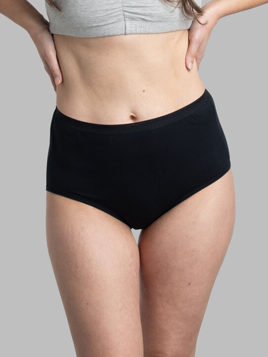 Illustrative example of black cotton underwear
