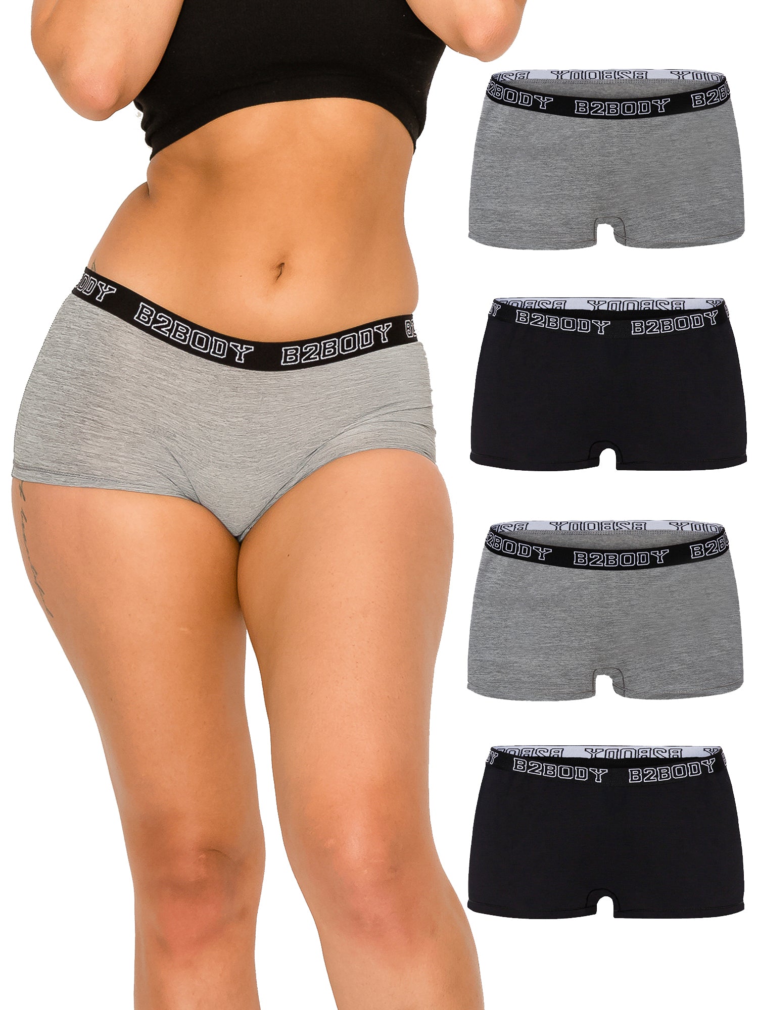 Illustrative example of boy shorts underwear for women