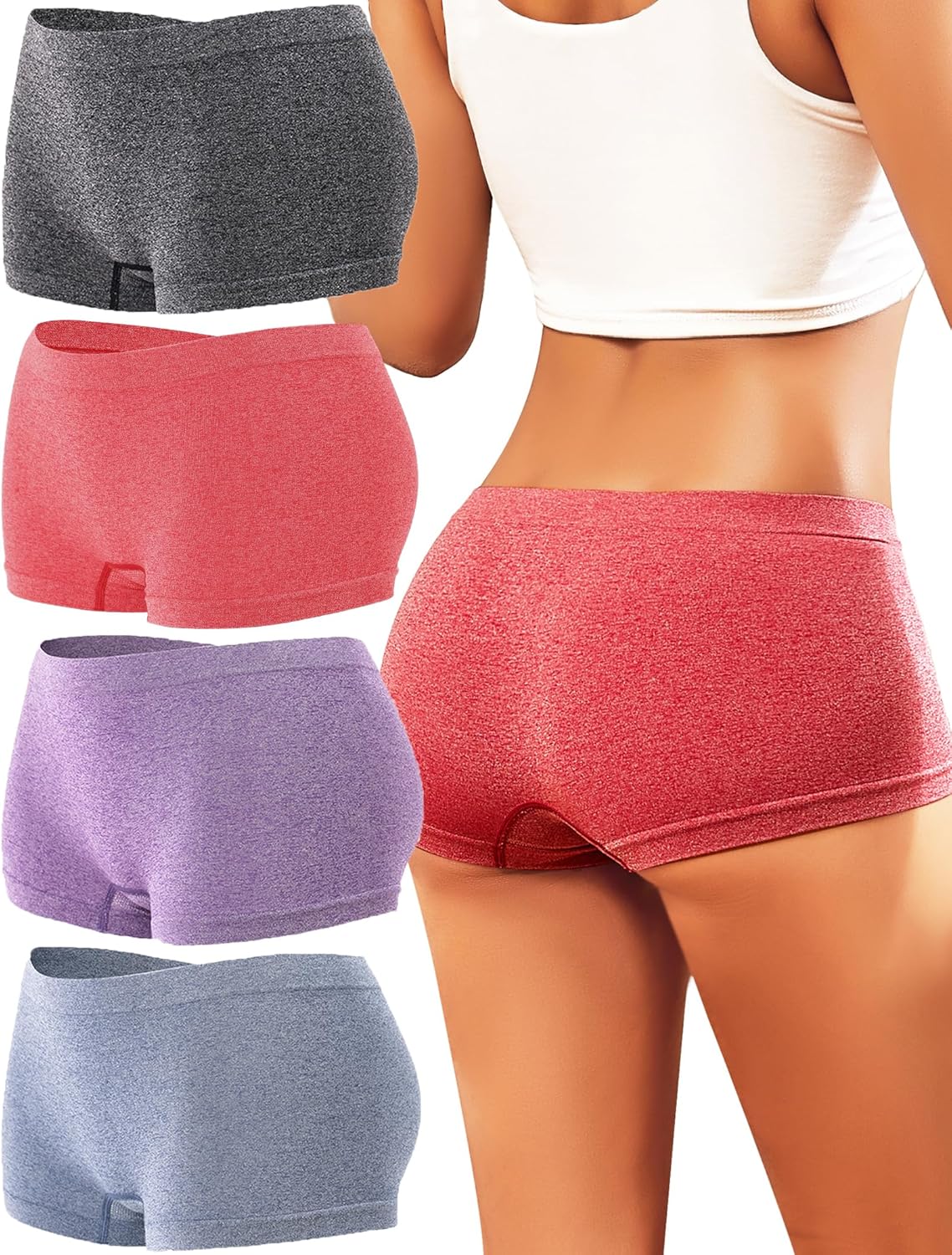 Illustrative example of boy shorts underwear for women