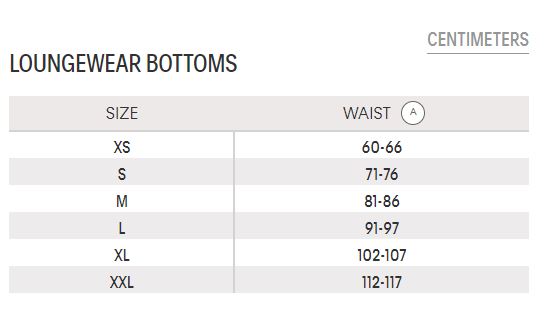 Illustrative example of calvin klein men's underwear size chart