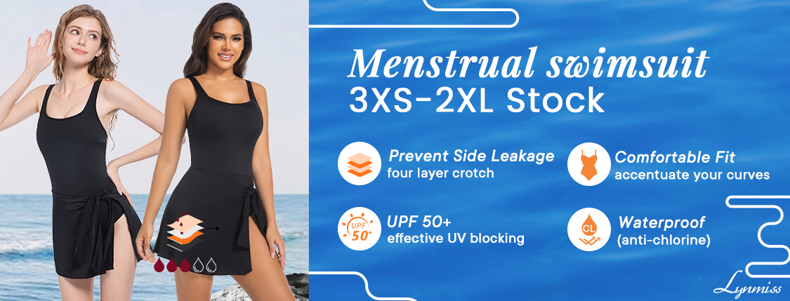 Illustrative example of can you swim in period underwear