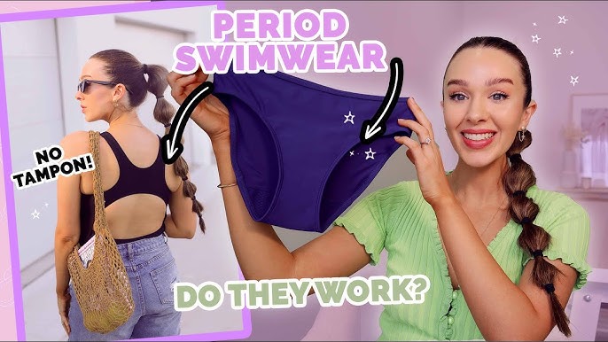 Illustrative example of can you swim in period underwear