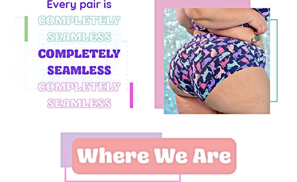 Illustrative example of cheek boss free underwear