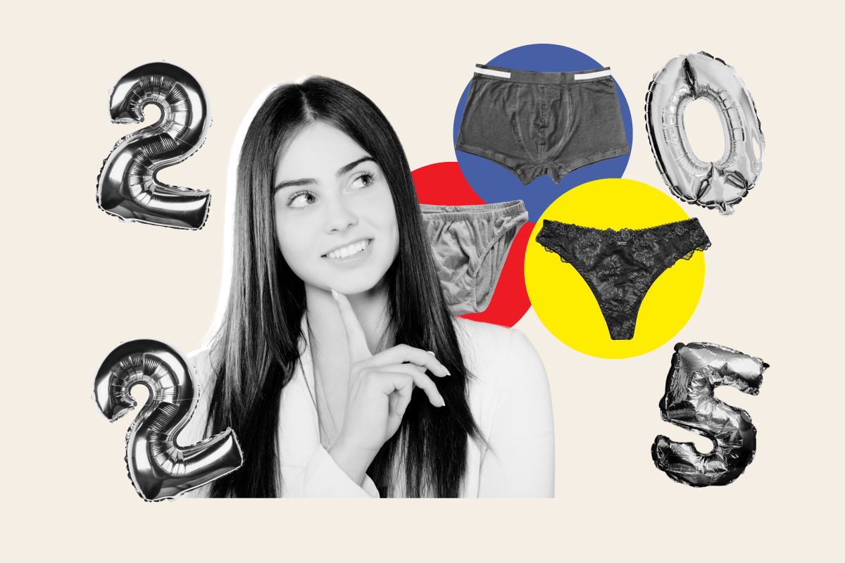 Illustrative example of color of underwear for new years
