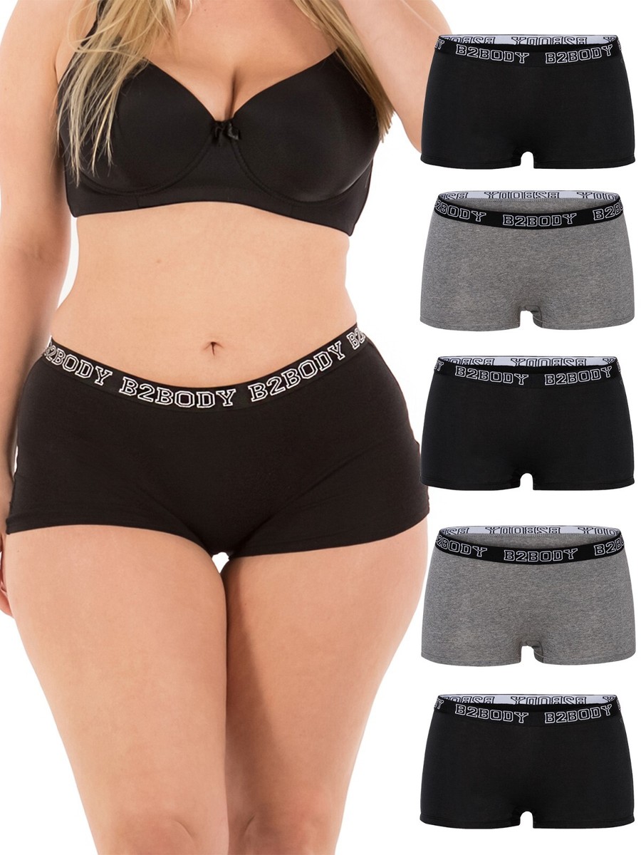 Illustrative example of cotton boyshort underwear for women