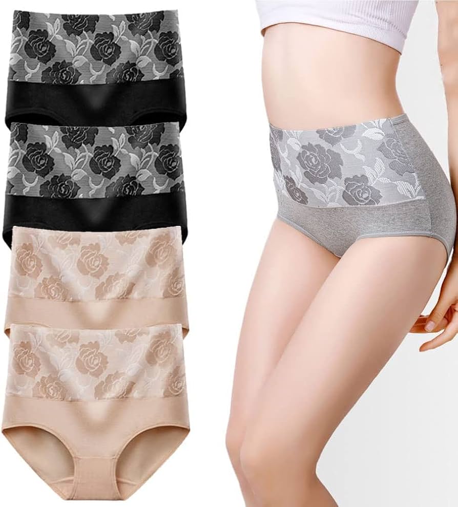 Illustrative example of cotton tummy control underwear