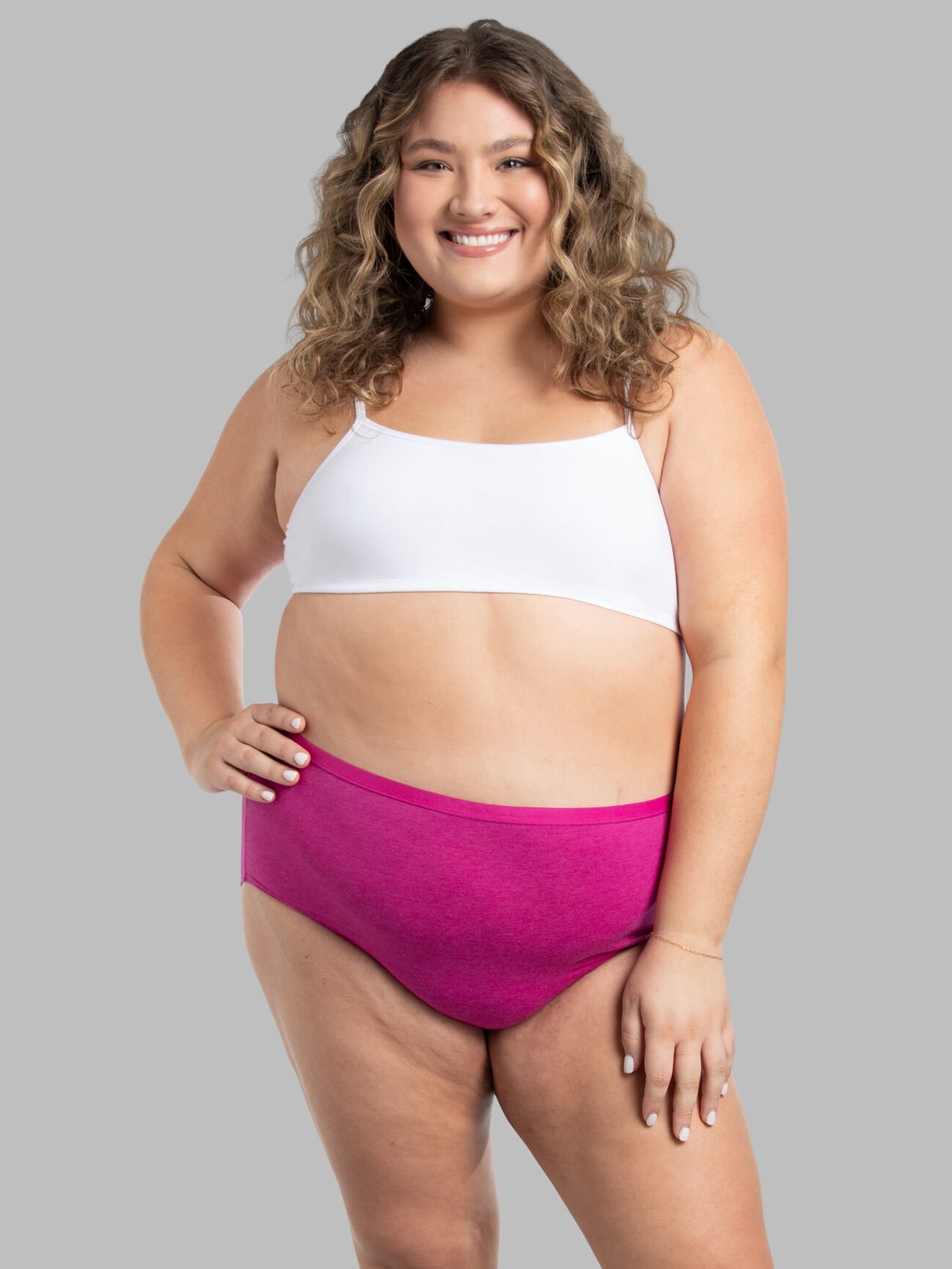 Illustrative example of cotton underwear for plus size