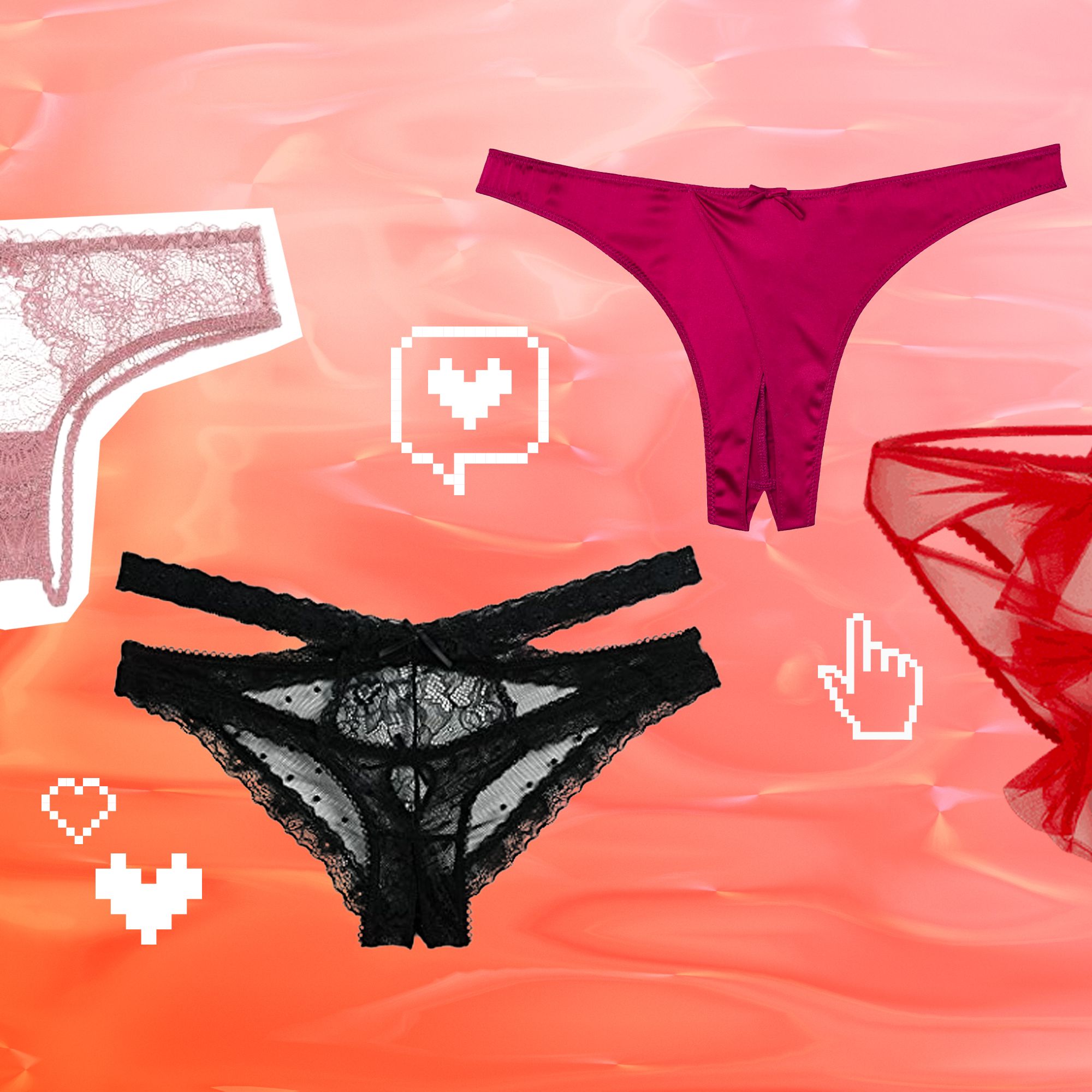 Illustrative example of crothless underwear