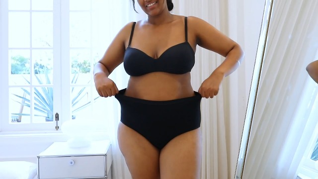 Illustrative example of curvy women underwear