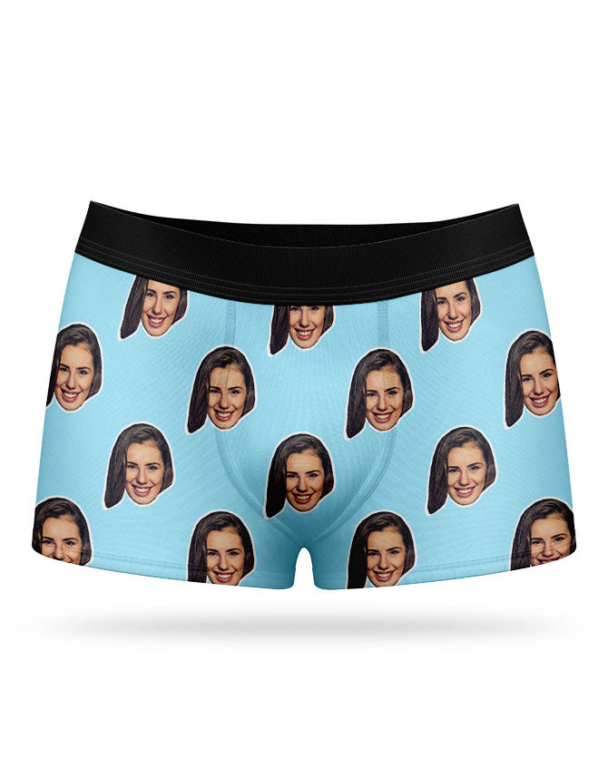 Illustrative example of custom underwear with face