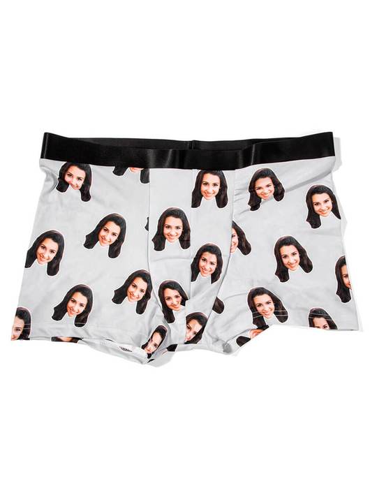 Illustrative example of custom underwear with face