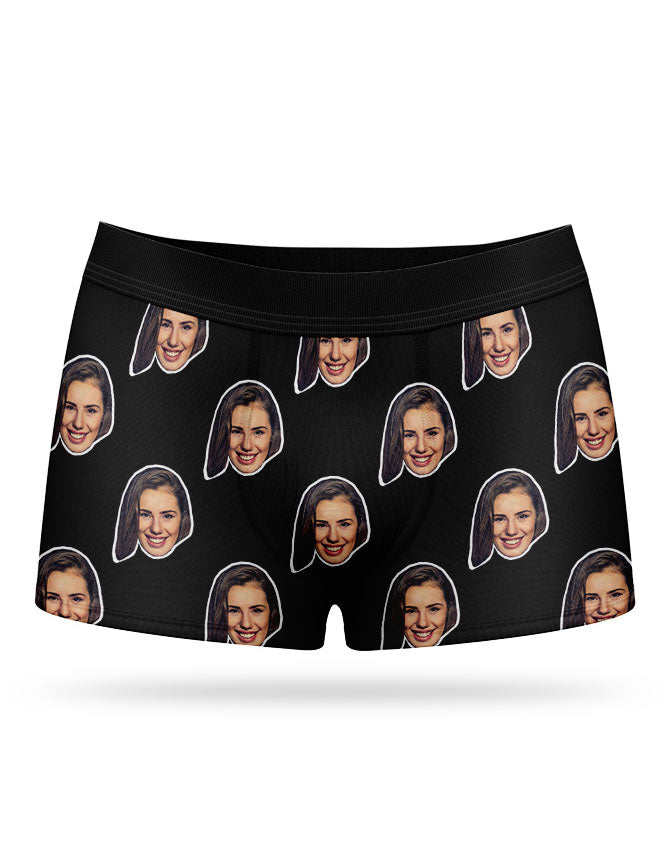 Illustrative example of custom underwear with face