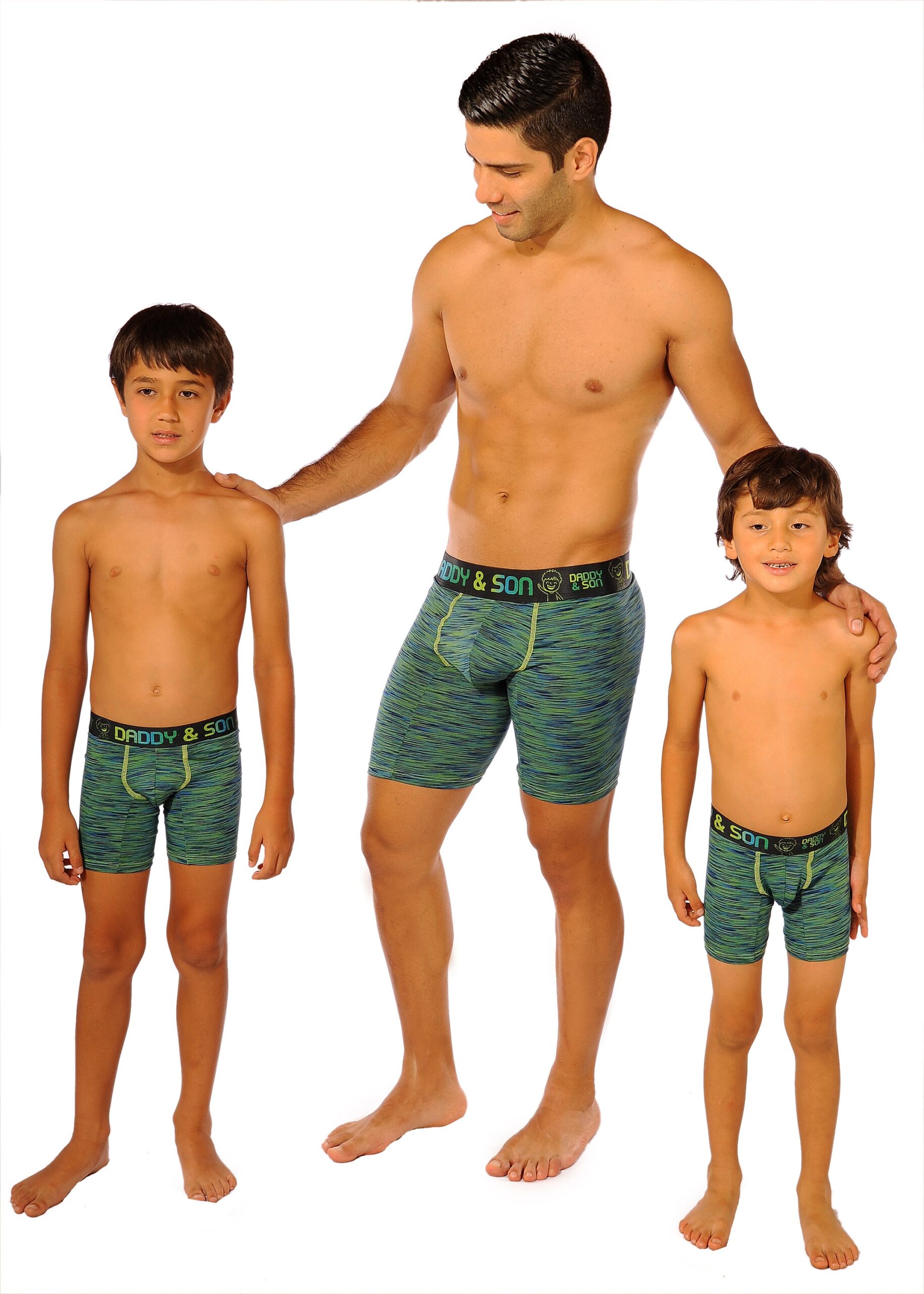 Illustrative example of dad and son underwear
