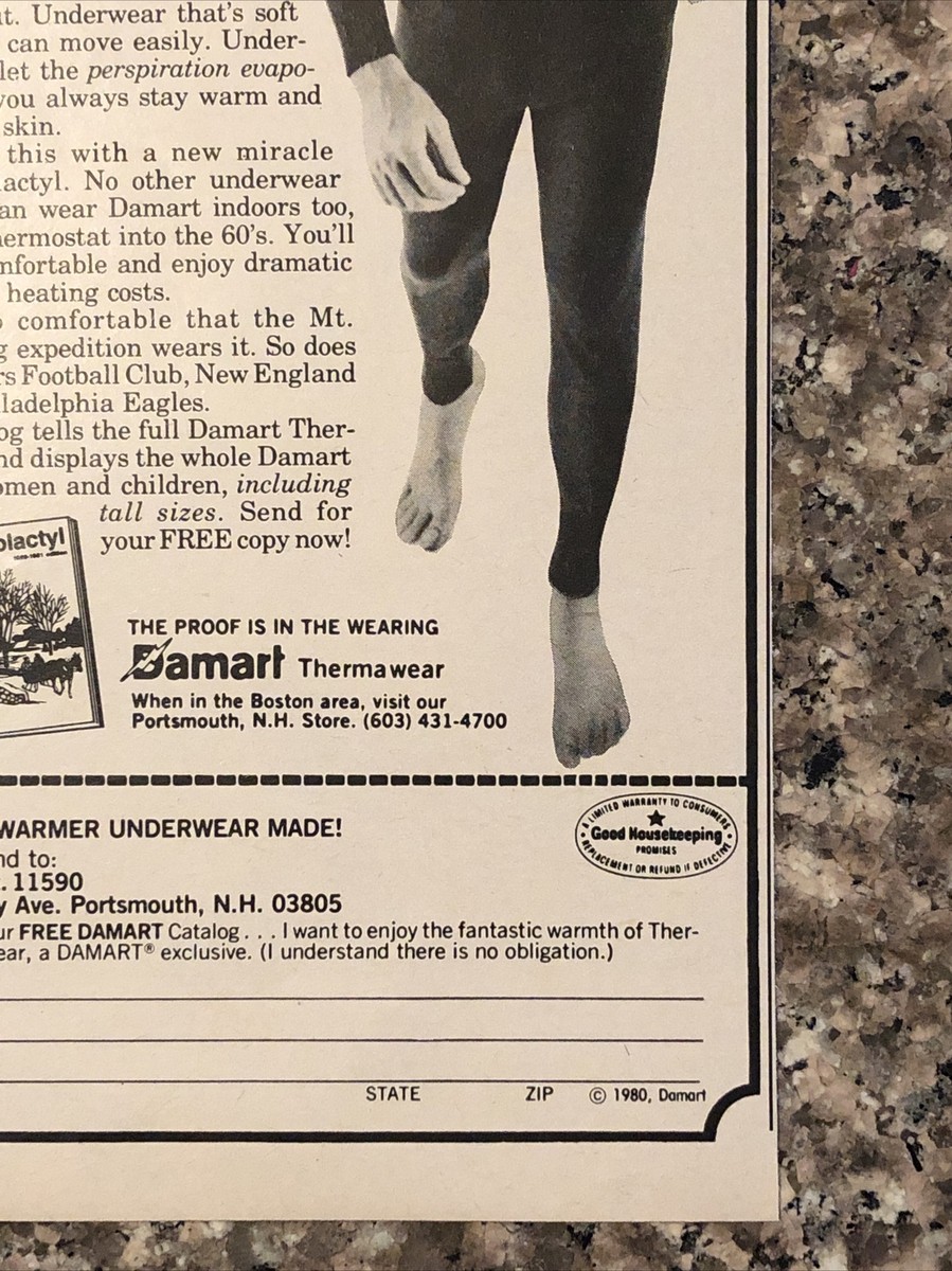 Illustrative example of damart thermal underwear