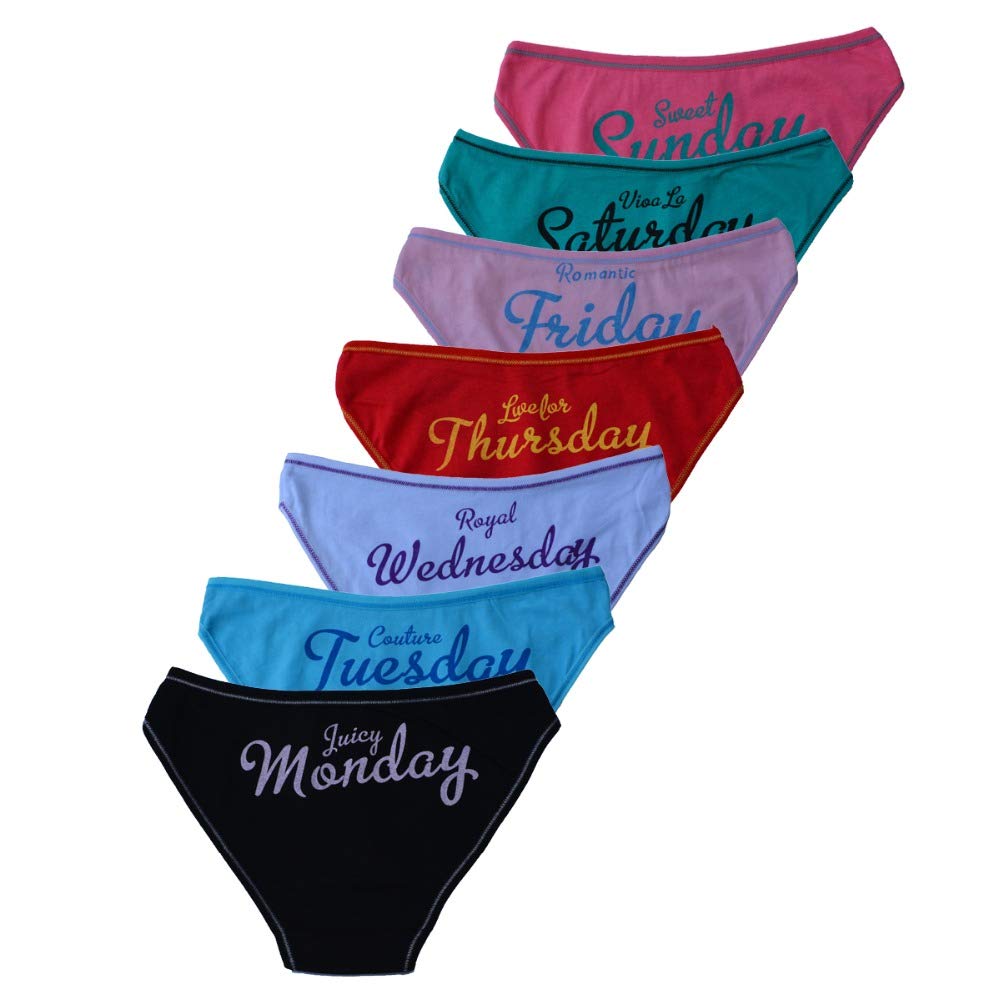 Illustrative example of days of the week underwear women