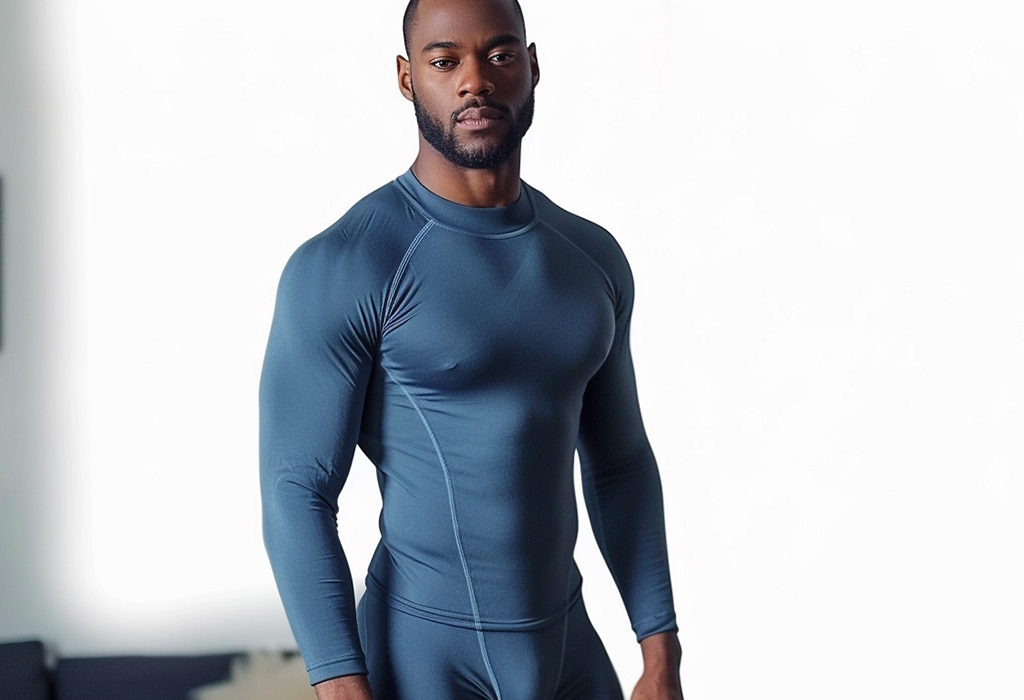 Illustrative example of do you wear underwear with long johns