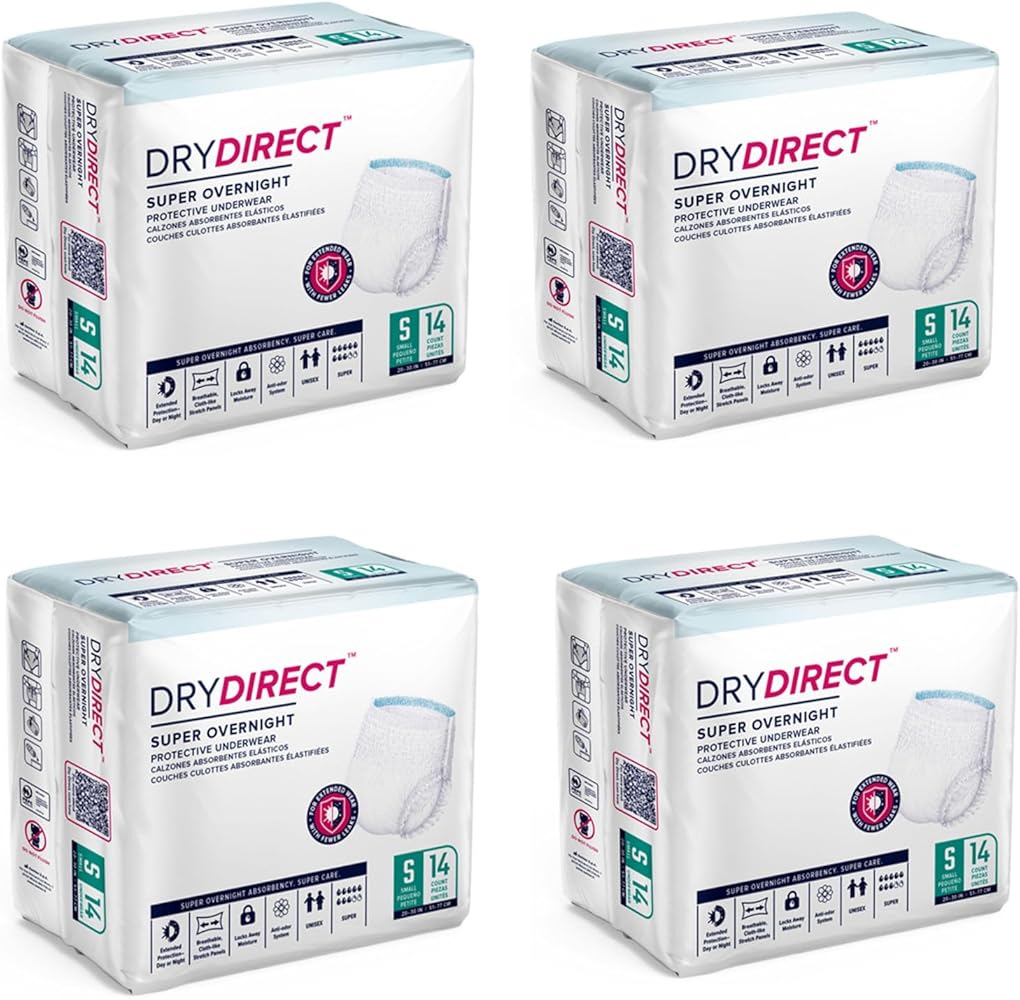 Illustrative example of dry direct super overnight underwear