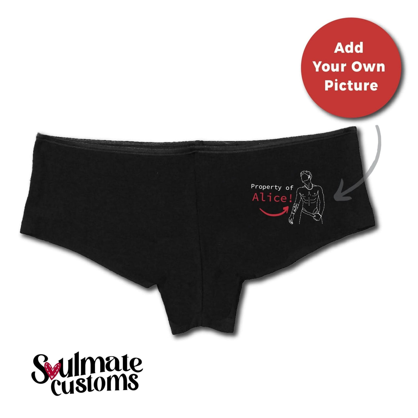 Illustrative example of embroidered underwear