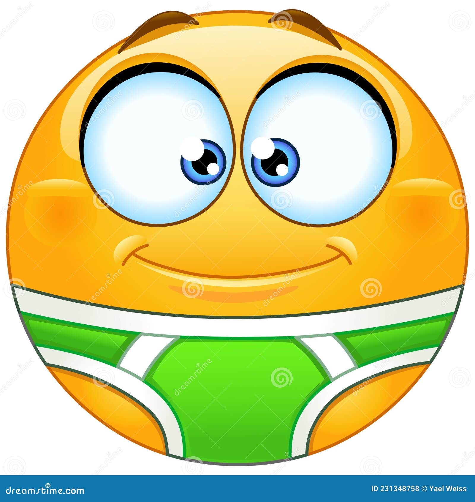 Illustrative example of emoji underwear
