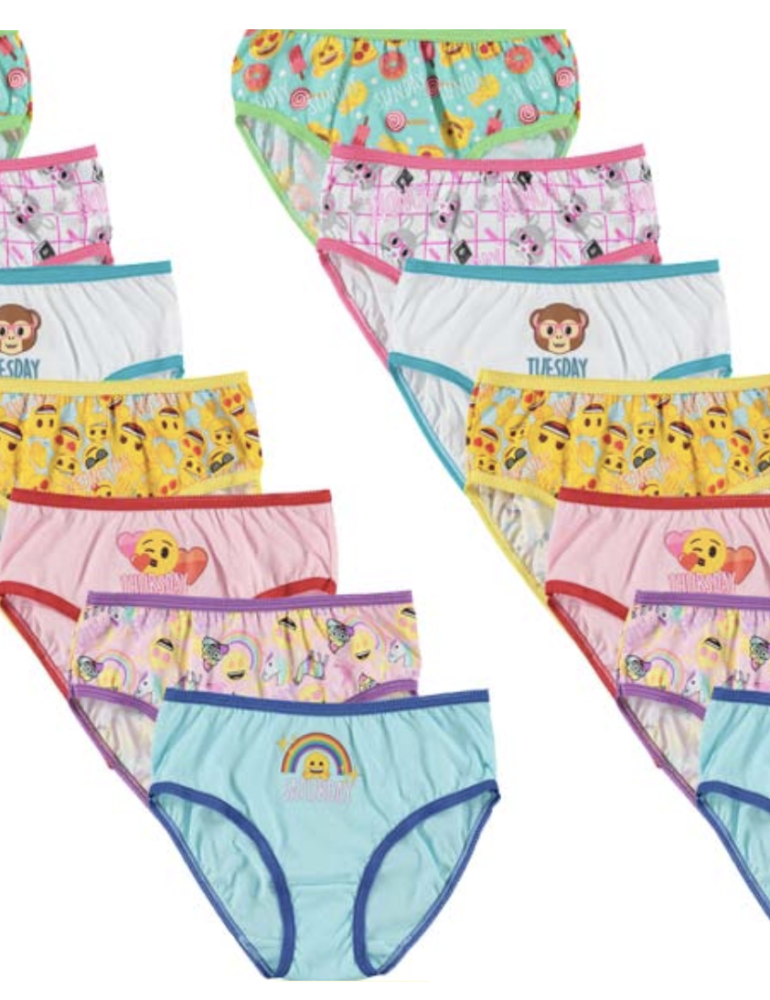 Illustrative example of emoji underwear