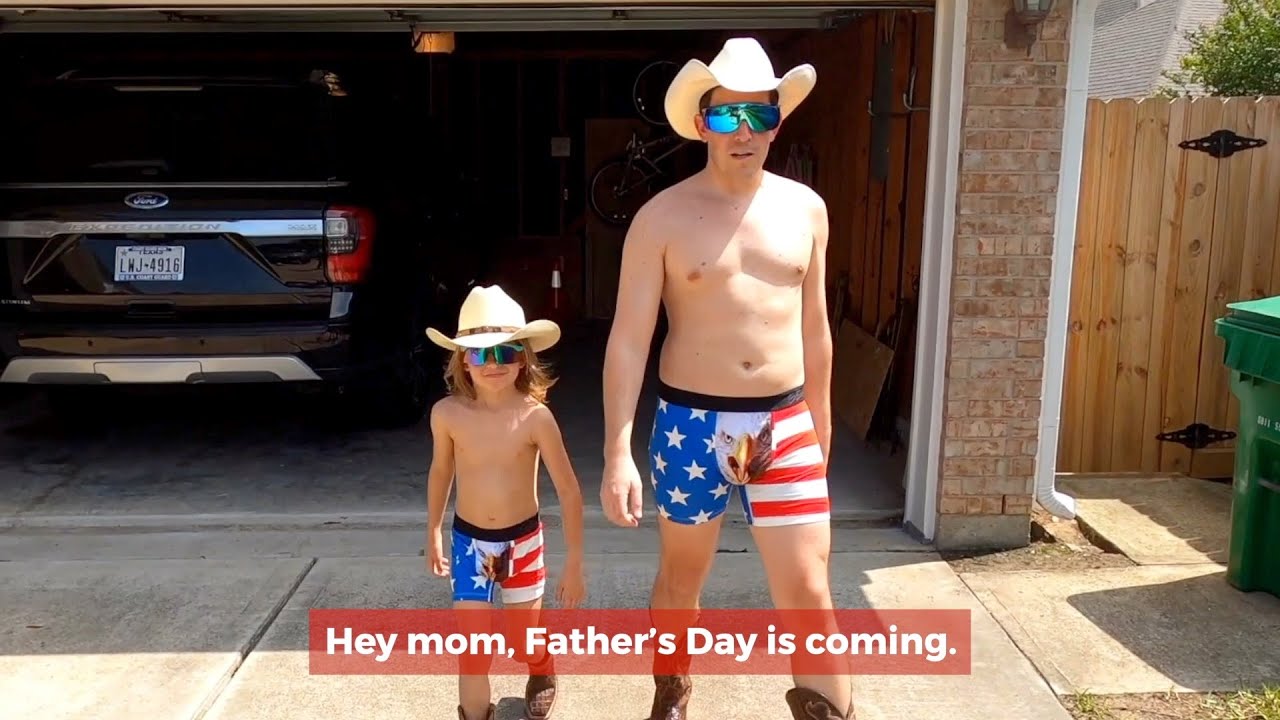 Illustrative example of father and son underwear