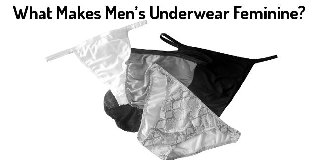 Illustrative example of feminine male underwear