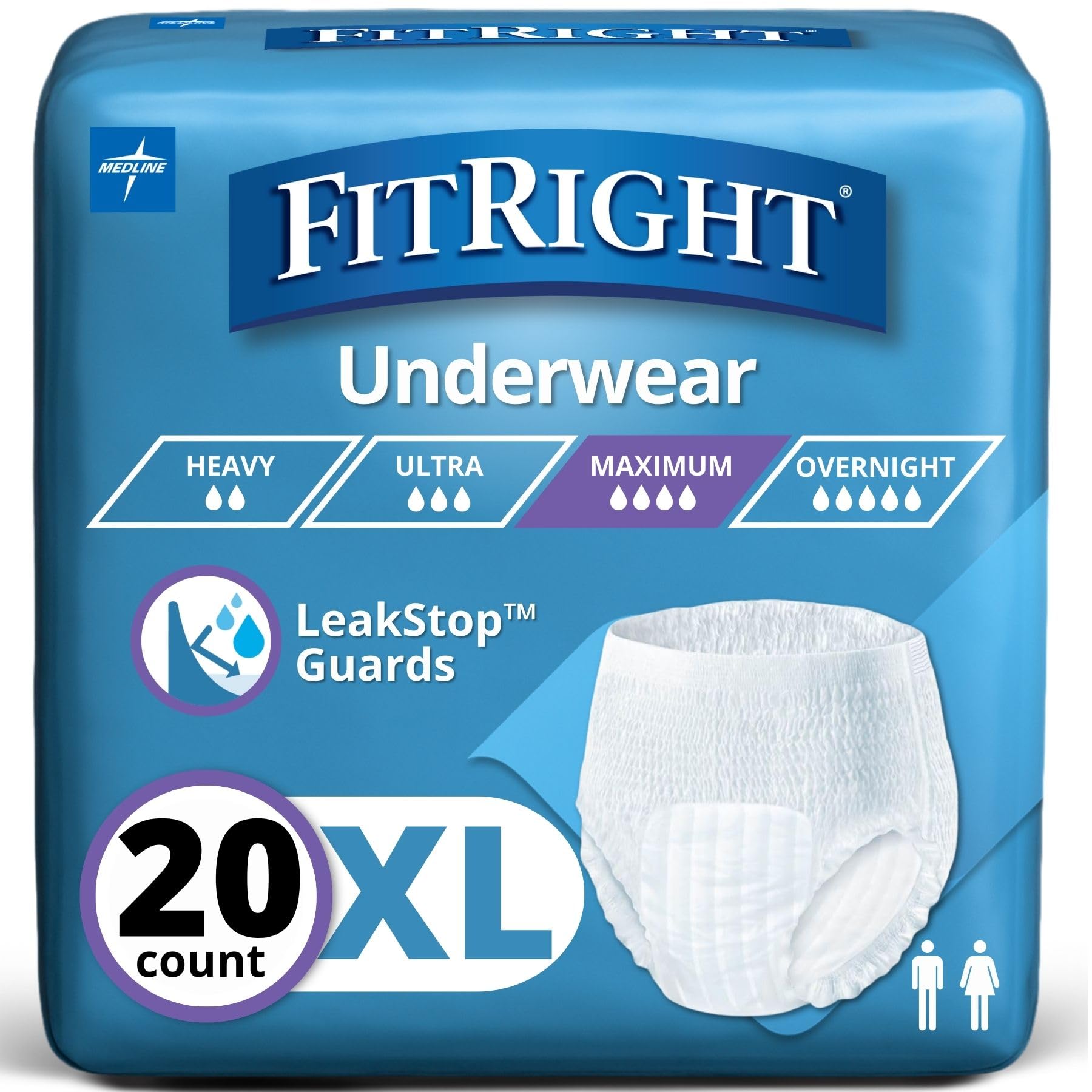Illustrative example of fit right underwear