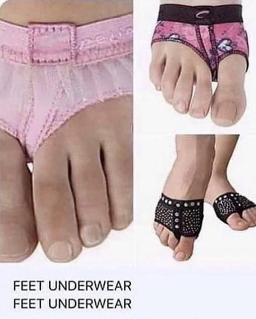 Illustrative example of foot underwear
