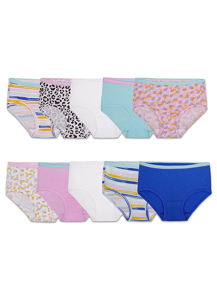 Illustrative example of fruit of the loom girls' cotton brief underwear multipacks