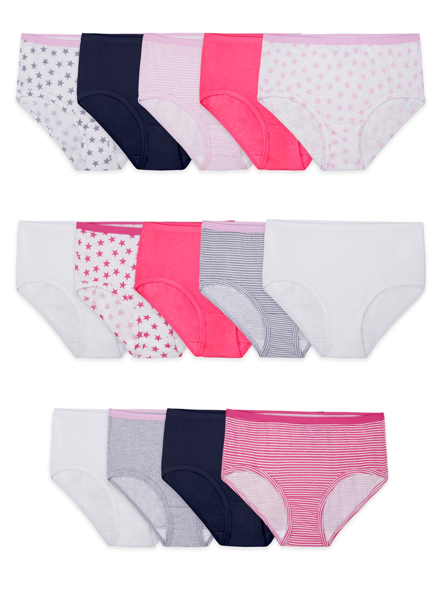 Illustrative example of fruit of the loom girls' cotton brief underwear multipacks