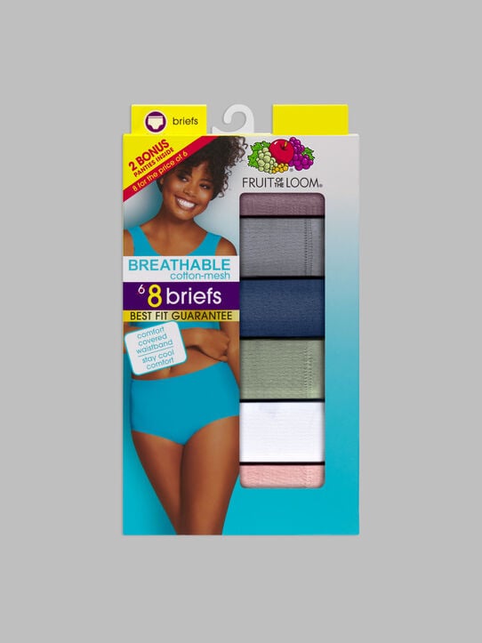 Illustrative example of fruit of the loom women's breathable underwear