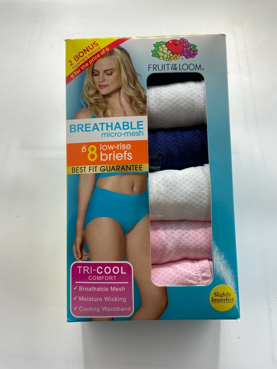 Illustrative example of fruit of the loom women's breathable underwear