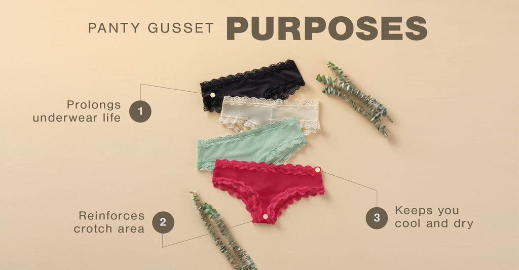 Illustrative example of gusset in underwear