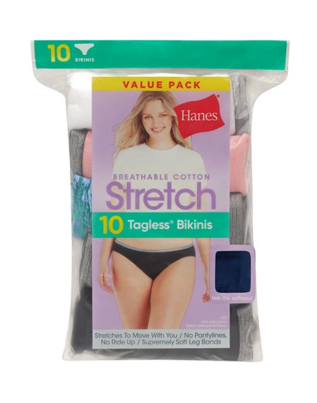 Illustrative example of hanes underwear women's bikini