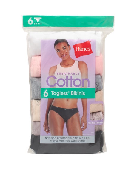Illustrative example of hanes underwear women's bikini