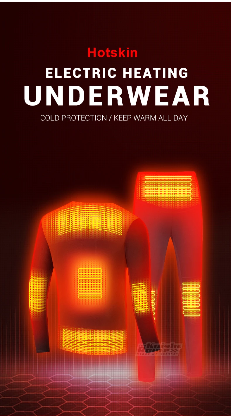 Illustrative example of heated thermal underwear