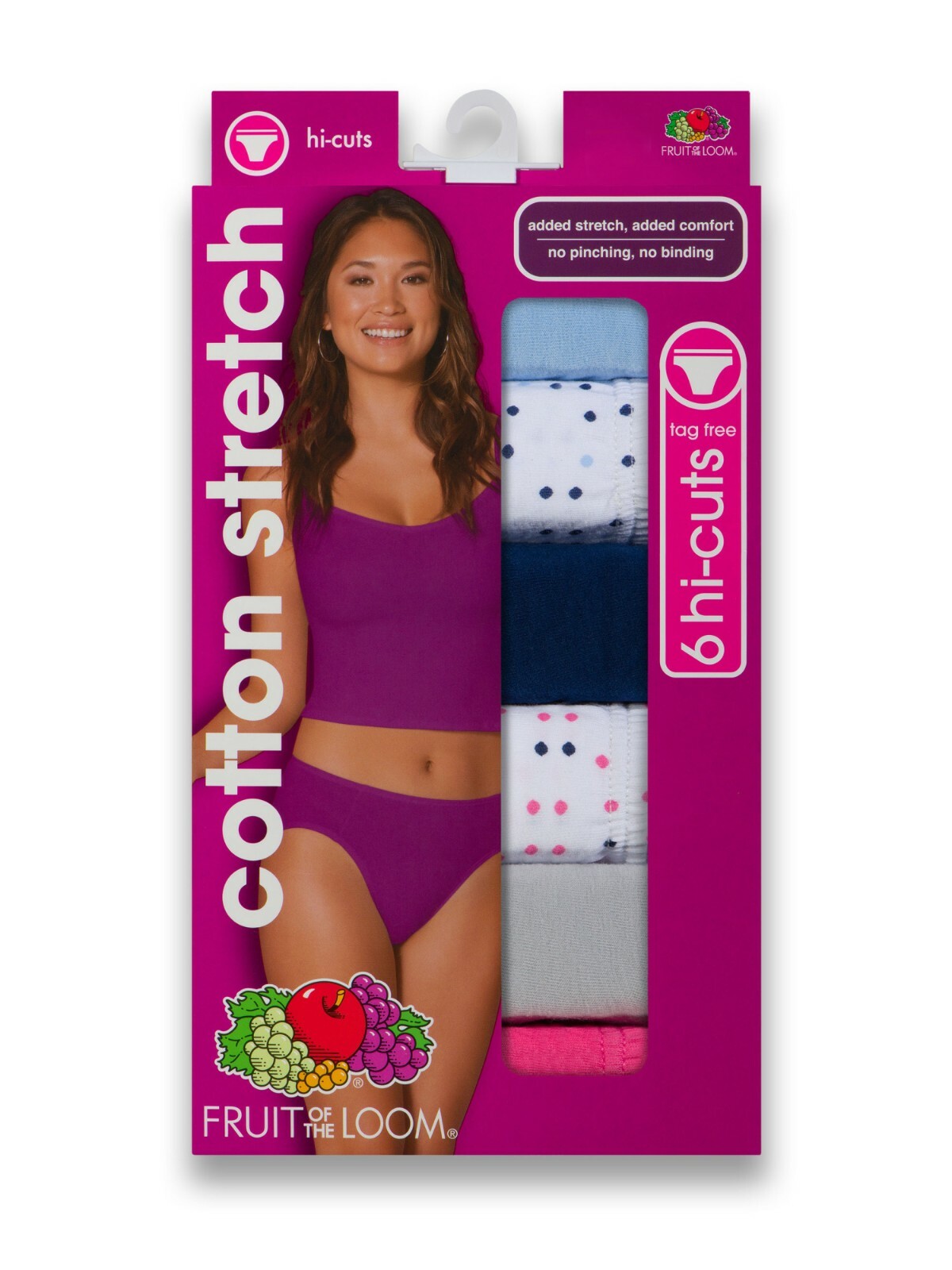 Illustrative example of high cut cotton underwear