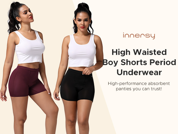 Illustrative example of high waisted boyshort underwear