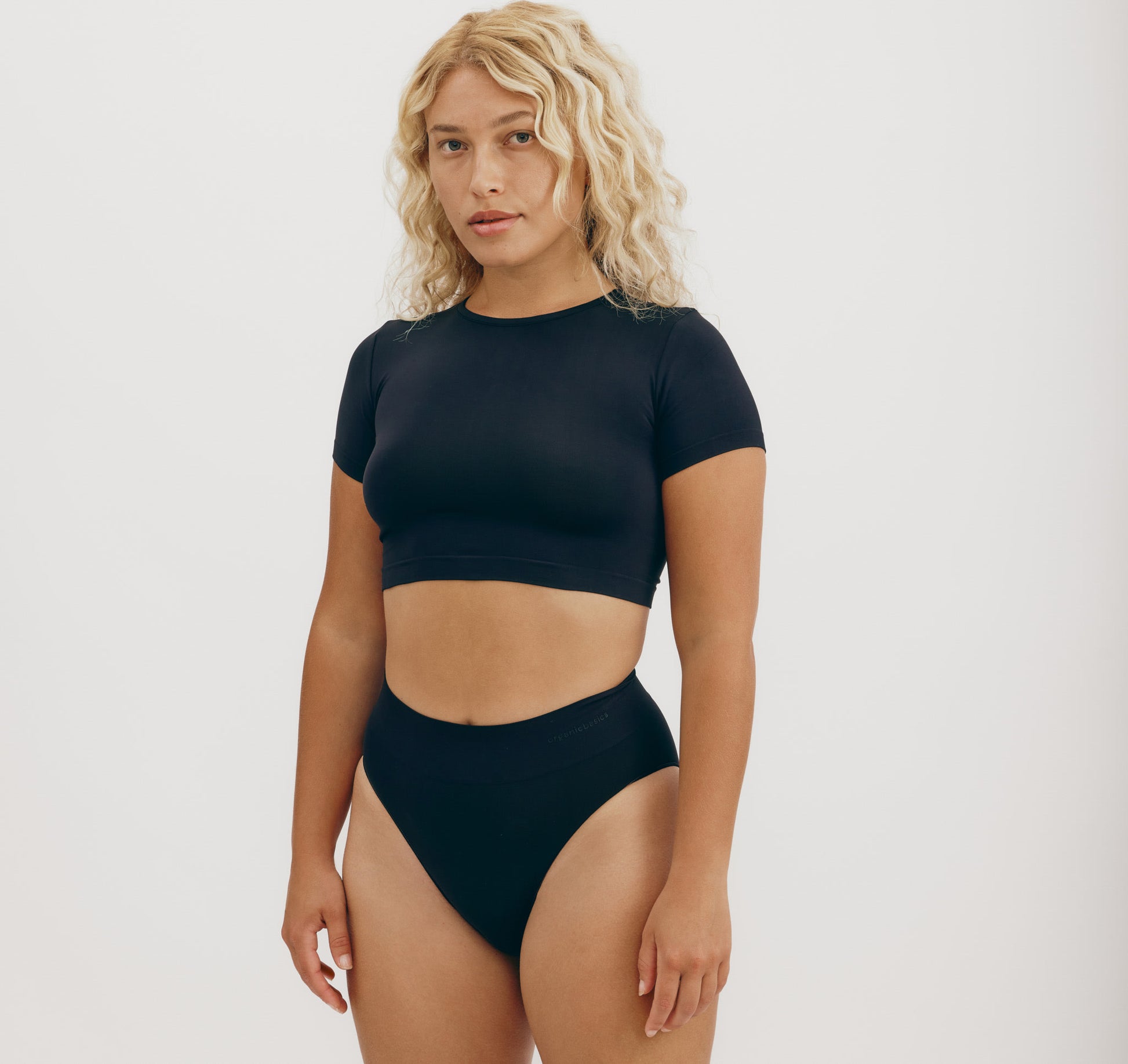 Illustrative example of high waisted high cut underwear