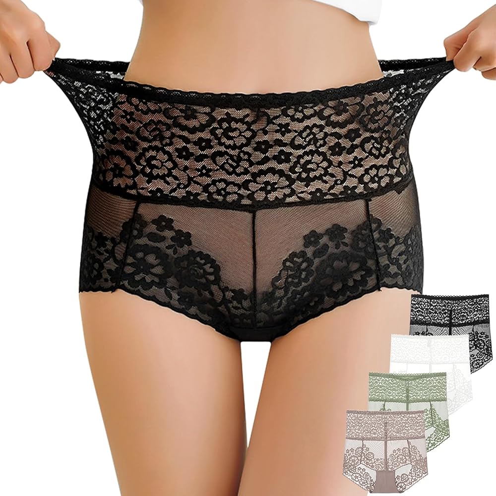 Illustrative example of high waisted lace underwear