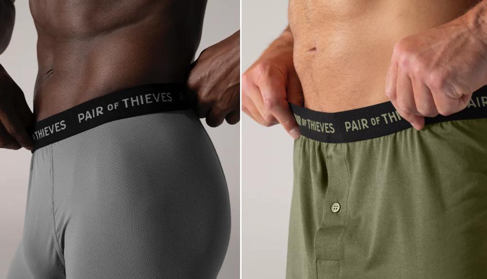 Illustrative example of hole in underwear