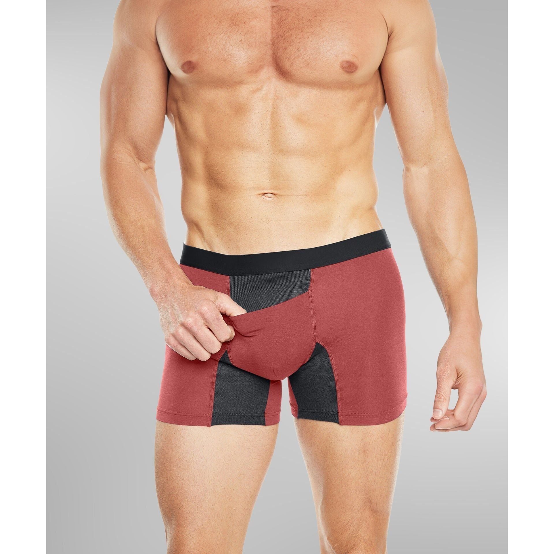 Illustrative example of horizontal fly underwear