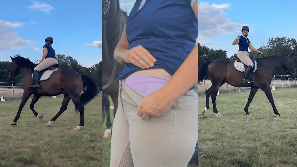 Illustrative example of horse riding underwear