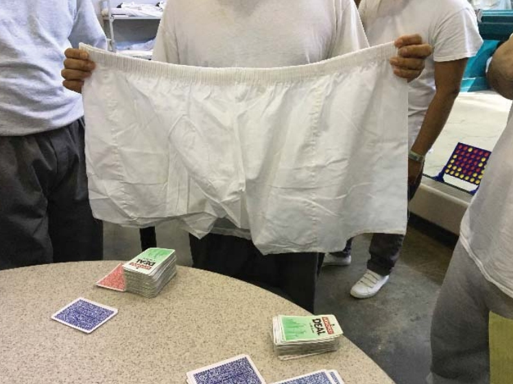 Illustrative example of inmate underwear