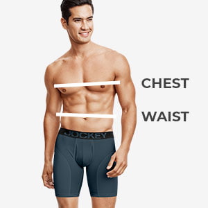 Illustrative example of jockey underwear size guide